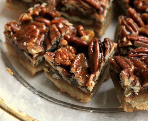Image result for Glossy pecan toffee bars