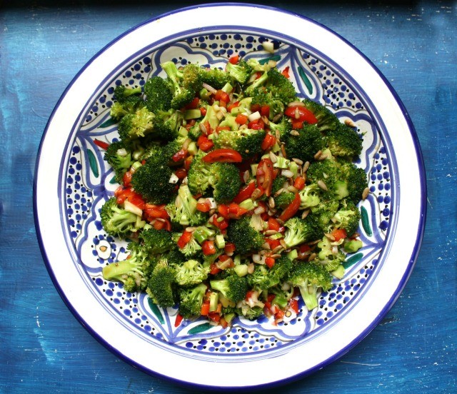 molasses marinated broccoli salad