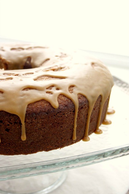 Molasses Pound Cake is a beautifully textured cake with a doughnut-style glaze and buttery molasses flavour.